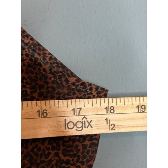 VTG Victoria's Secret Women's Large Y2K 90s Leopard Semi-Sheer Babydoll Top - Picture 9 of 11
